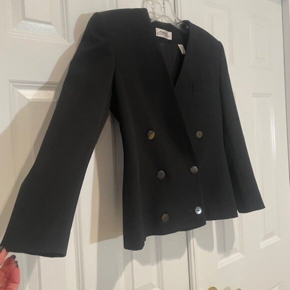 Linda Allard for Ellen Tracy Black Blazer – Sz 6P - Picture 1 of 10